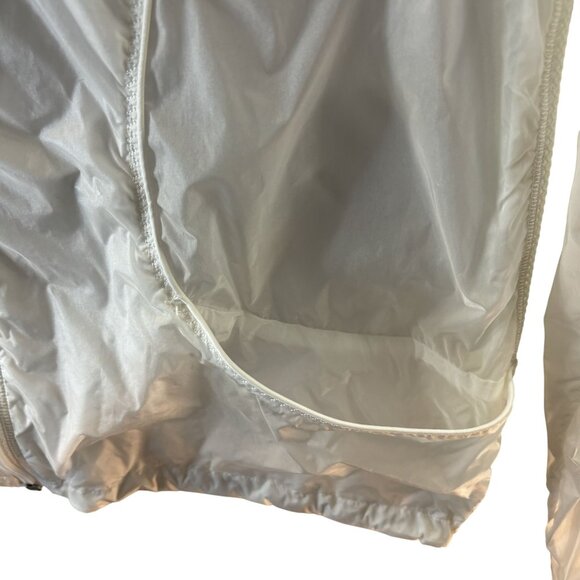 Lululemon Lightweight Hooded Windbreaker Jacket White Size S Nylon - Picture 7 of 8